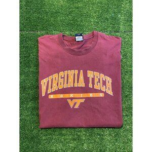 Vintage Virginia Tech Hokies shirt mens extra large red football Y2K NCAA 16